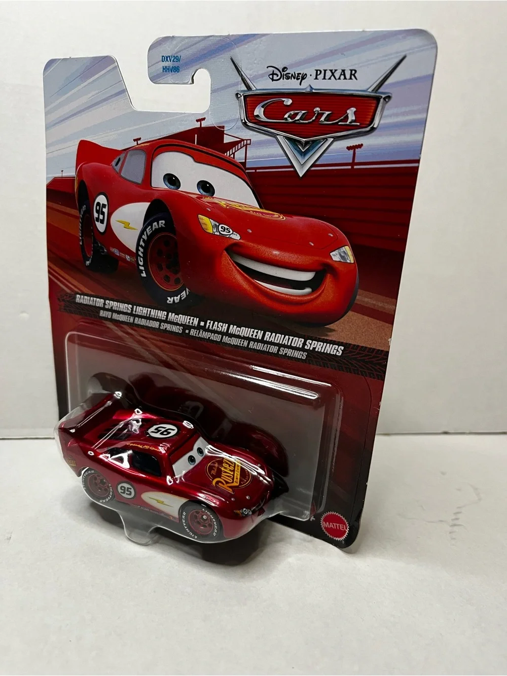 Disney Pixar Cars Radiator Springs Metallic Lightning McQueen Diecast Mattel New